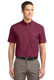 Port Authority Short Sleeve Shirt Custom Embroidered S508 Maroon