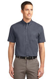 Port Authority Short Sleeve Shirt Custom Embroidered S508 Grey