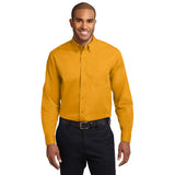 Port Authority Extended Size Long Sleeve Easy Care Shirt Button Up Custom Embroidered S608ES Athletic Gold