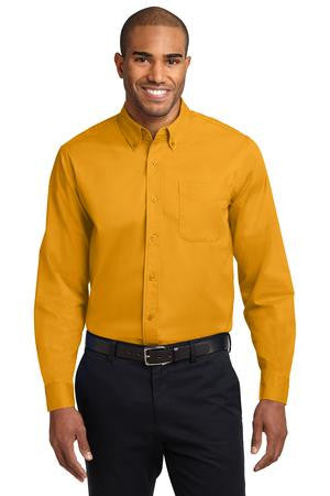 Embroidered Long Sleeve Easy Care Morning Thunder Port