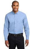 Port Authority Long Sleeve Button Up Shirt Carolina BlueCustom Embroidered S608