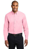 Port Authority Long Sleeve Button Up Shirt Light Pink Custom Embroidered S608