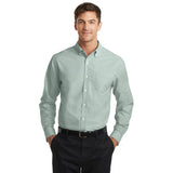 Port Authority SuperPro Oxford Shirt Custom Embroidered S658 Green