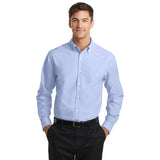 Port Authority SuperPro Oxford Shirt Custom Embroidered S658 Oxford Blue