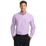 Port Authority SuperPro Oxford Shirt Custom Embroidered S658 Soft Purple