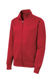 Sport Tek Fleece Full Zip Jacket RED Custom Embroidered ST241