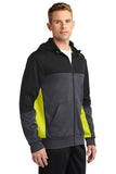 Sport Tek Fleece Full Zip Hooded Jacket Custom Embroidered ST245 Yellow
