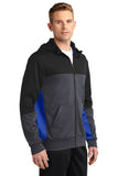 Sport Tek Fleece Full Zip Hooded Jacket Custom Embroidered ST245 Royal