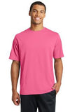 Sport Tek Mesh Racer T shirt Bright Pink  Custom Embroidered ST340