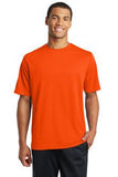Sport Tek Mesh Racer T shirt Neon Orange Custom Embroidered ST340