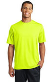 Sport Tek Mesh Racer T shirt Neon yellow Custom Embroidered ST340
