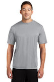 Sport Tek Competitor T Shirt  Custom Embroidered ST350 Grey