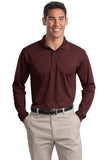 Sport Tek Long Sleeve Polo Custom Embroidered ST657 Maroon