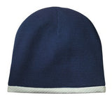 Sport Tek Knit Beanie Navy Custom Embroidered STC15