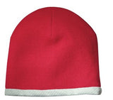 Sport Tek Knit Beanie Red Custom Embroidered STC15