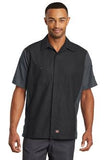 Red Kap Short Sleeve Ripstop Crew Shirt Custom Embroidered SY20 Black Charcoal