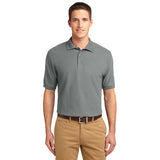 CornerStone Tall Silk Touch Polo Custom Embroidered TLK500 Cool Grey