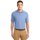 CornerStone Tall Silk Touch Polo Custom Embroidered TLK500 light blue