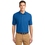CornerStone Tall Silk Touch Polo Custom Embroidered TLK500 Strong BLue