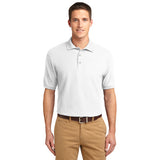 CornerStone Tall Silk Touch Polo Custom Embroidered TLK500 White
