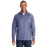 Tyne Pl Sport Tek Tall Sport Wick Stretch 1/2 zip pullover Custom Embroidered TST850 True Navy Heather