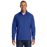 Tyne Pl Sport Tek Tall Sport Wick Stretch 1/2 zip pullover Custom Embroidered TST850 Royal