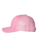 Yupoong Retro Trucker Hat Custom Embroidered 6606 Pink