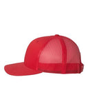 Yupoong Retro Trucker Hat Custom Embroidered 6606 Red