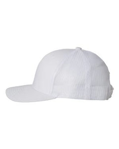 Yupoong Retro Trucker Hat Custom Embroidered 6606 White