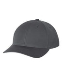 Yupoong Premium Curved Visor Snapback Hat Custom Embroidered 6789M Charcoal