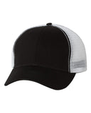 Team Sportsman Black White Hat Custom Embroidered AH80