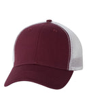 Team Sportsman Maroon White Hat Custom Embroidered AH80