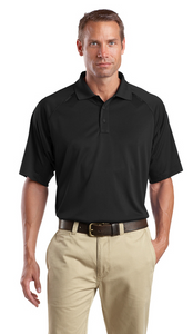 CornerStone Tall Snag Proof Tactical Polo Custom Embroidered TLCS410 Black